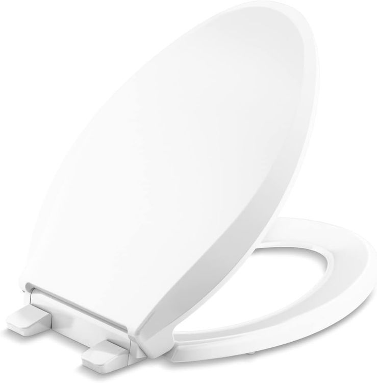 No. 3 - KOHLER 4636-RL-0 Cachet ReadyLatch Elongated Toilet Seat - 1