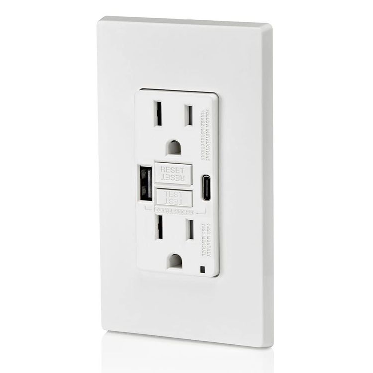 No. 8 - Leviton GUAC1-W GFCI Combination with USB In-Wall - 3