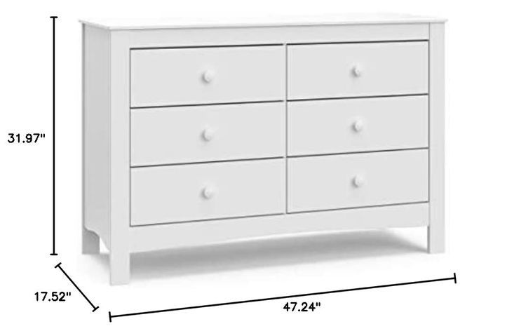 No. 10 - Noah 6 Drawer Double Dresser - 3