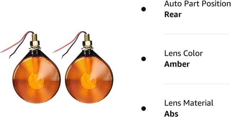 No. 4 - Peterson Manufacturing V313AA Double-Face, Amber Park & Turn Signal - 2