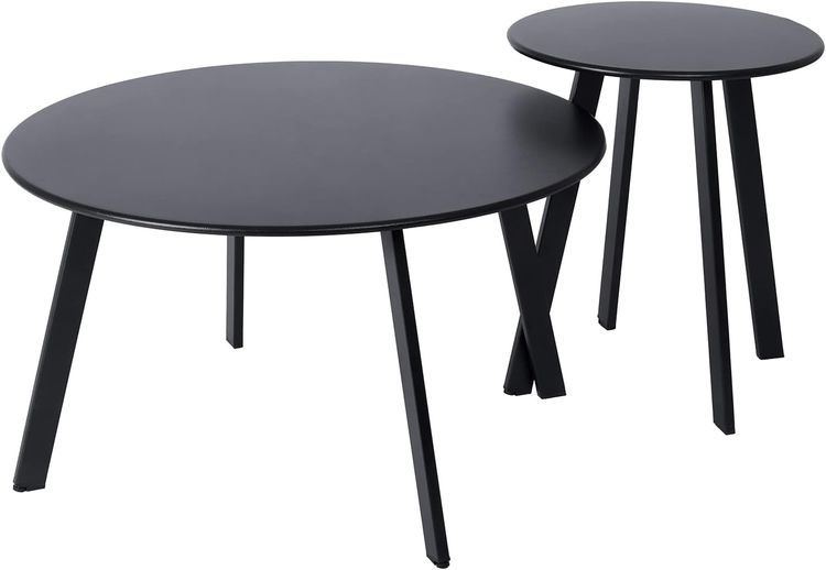 No. 8 - juserox Patio Outdoor Coffee Table Set of 2 - 3