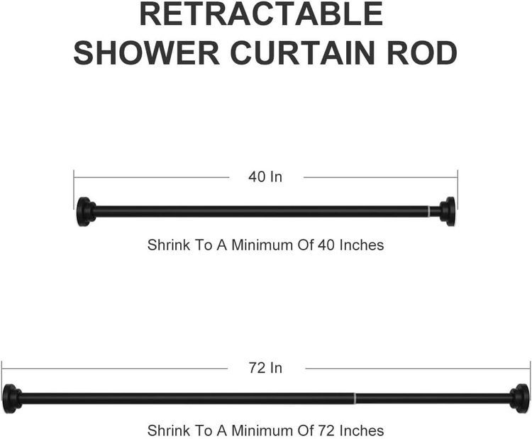 No. 9 - Ausemku Shower Curtain Rod Tension - 5