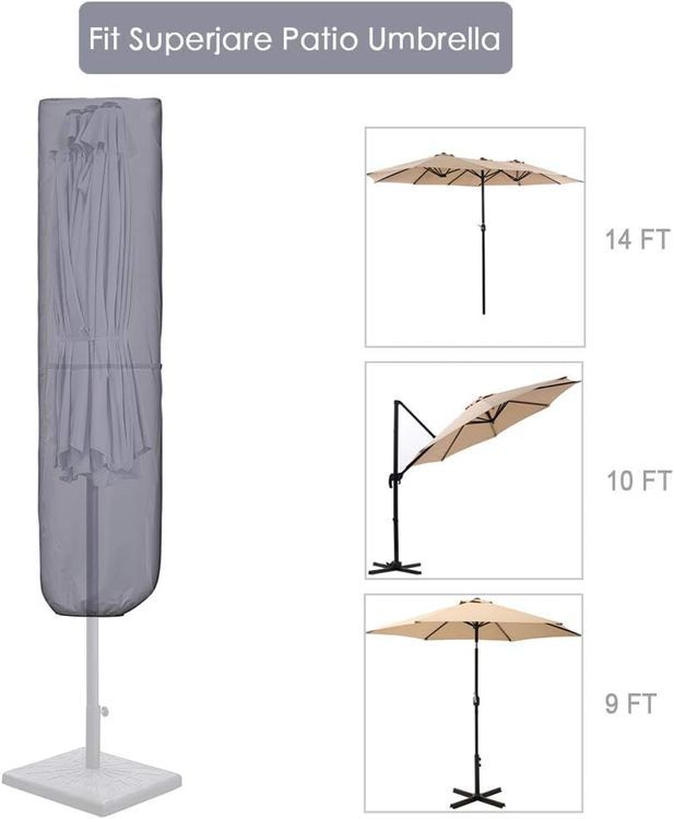 No. 4 - SUPERJARE Patio Umbrella Cover - 4