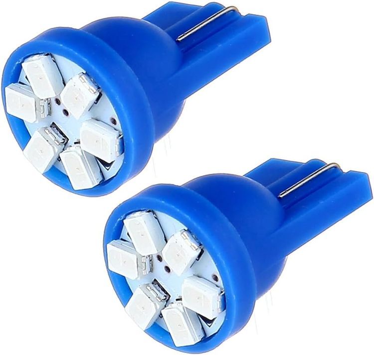 No. 7 - Cciyu Super Blue Wedge Side T10 LED Speedometer Instrument Light - 1