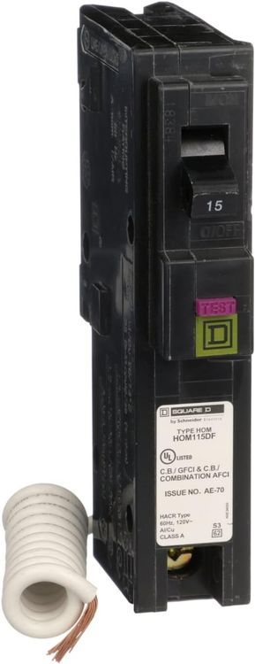 No. 9 - Square D Home line 15 Amp Dual Function Circuit Breaker - 1