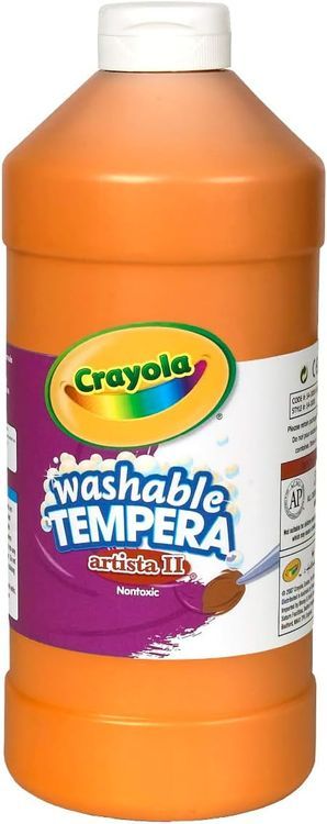 No. 6 - Crayola Washable Orange Tempera Paint - 1