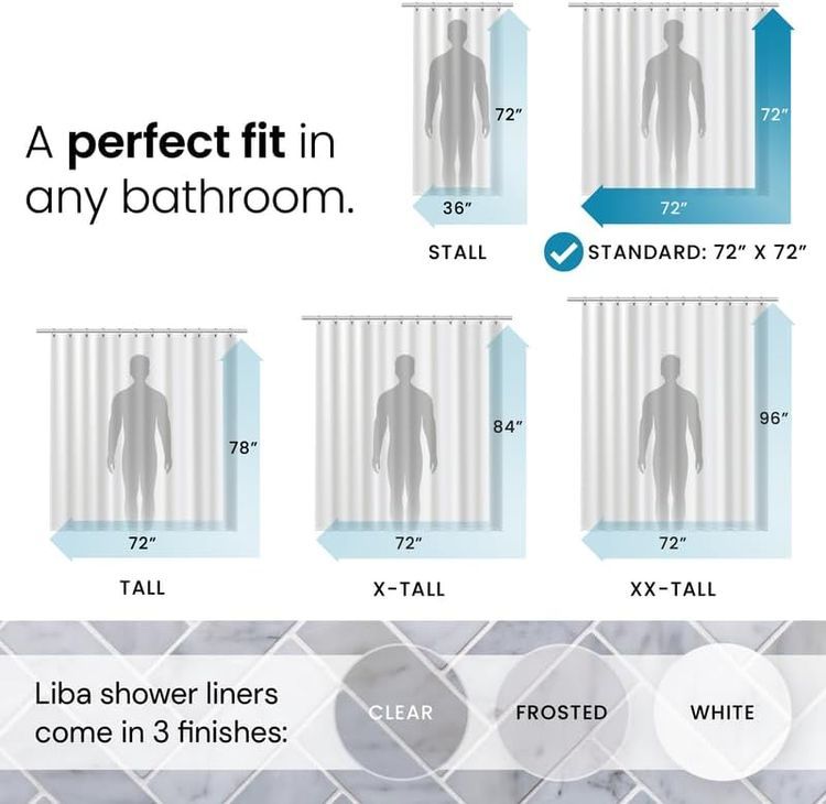 No. 6 - LiBa Shower Curtain Liners - 2