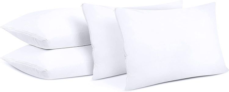 No. 2 - Waterproof Pillow Protector Zippered (4 Pack) Queen - 4