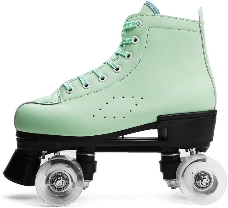 No. 8 - Youth Outdoor Roller Skates Indoor Speed High-top Quad Skate for Girls Women - 2