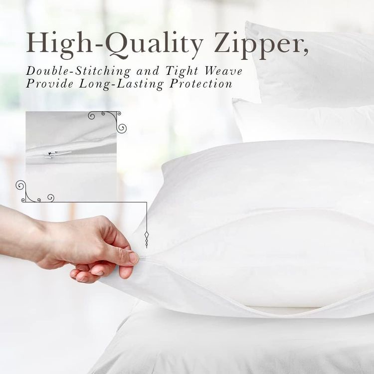 No. 4 - Luxury Hotel Collection Zippered Style Pillow Cover - 4