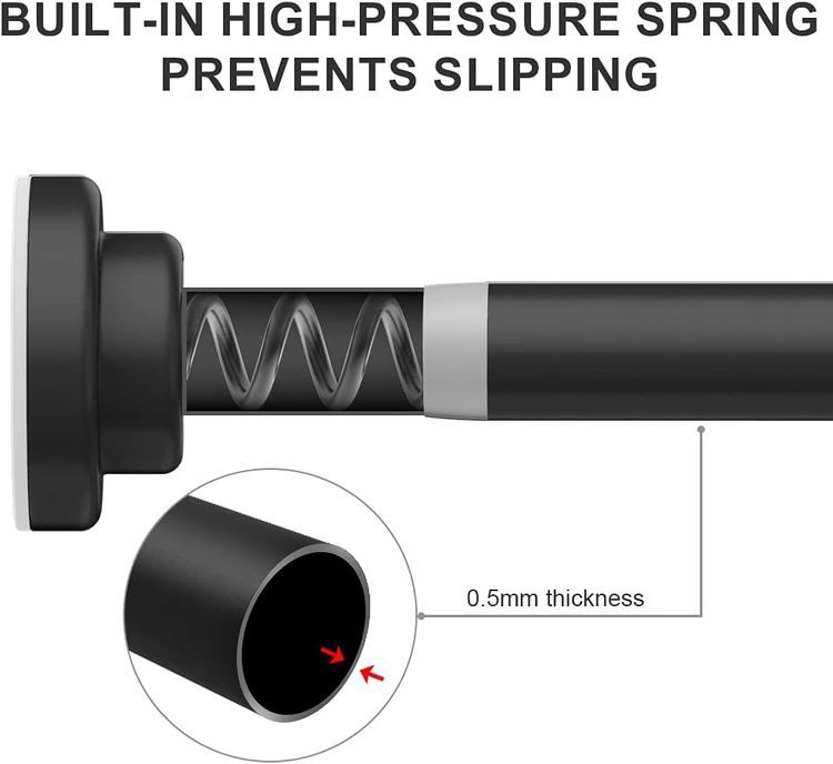 No. 9 - Ausemku Shower Curtain Rod Tension - 3