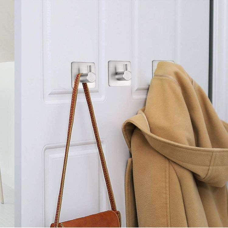 No. 3 - Adhesive Hooks Heavy Duty Wall Hooks - 4