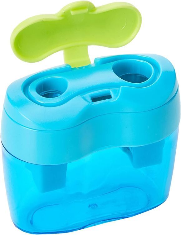 No. 4 - Double Pencil Sharpener Flower Blue - 2