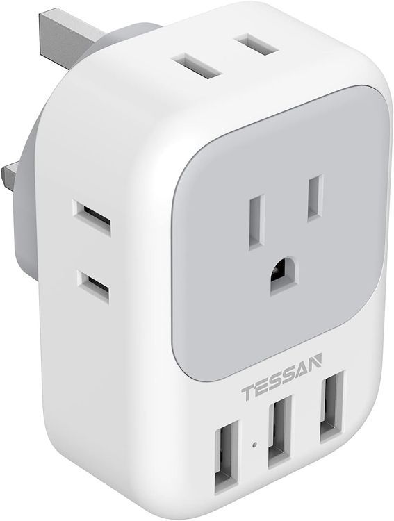 No. 3 - TESSAN US to UK Plug Adapter - 1