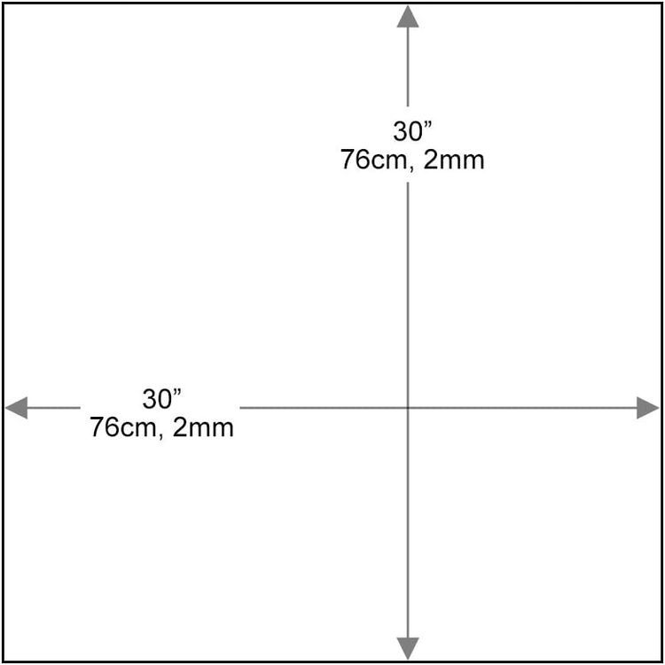 No. 3 - Dulles Glass 30" Inch Square Glass Table Top - 3