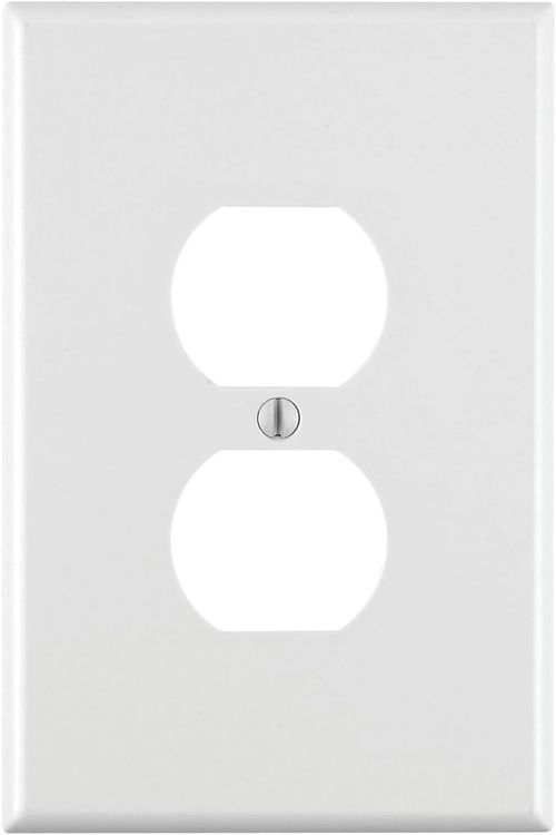 No. 7 - Leviton 88103 1-Gang Duplex Device Receptacle Wallplate - 1