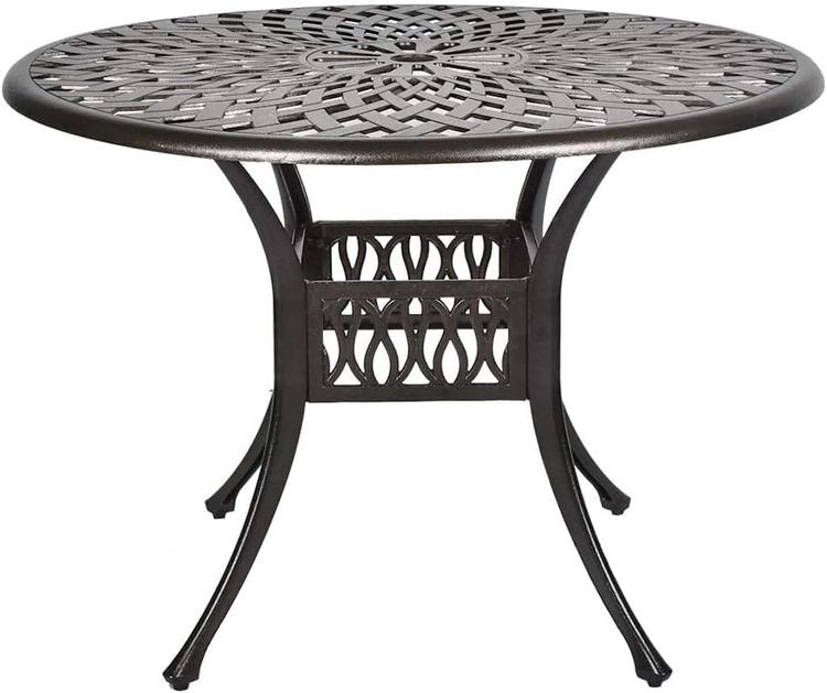 No. 8 - TITIMO Outdoor Round Patio Bistro Dining Table - 1