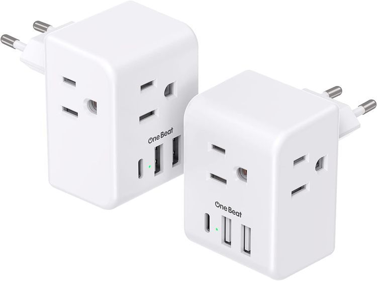 No. 4 - One Beat European Travel Plug Adapter - 1