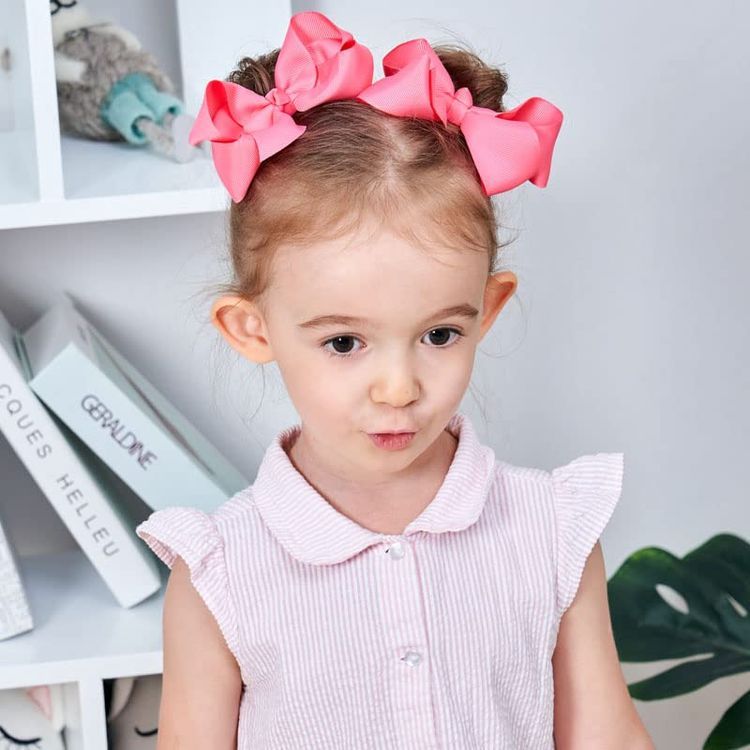 No. 3 - Hair Bows for Girls Grosgrain Ribbon - 2