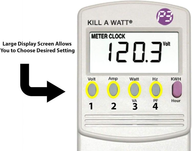 No. 4 - P3 P4400 Kill A Watt Electricity Usage Monitor - 3