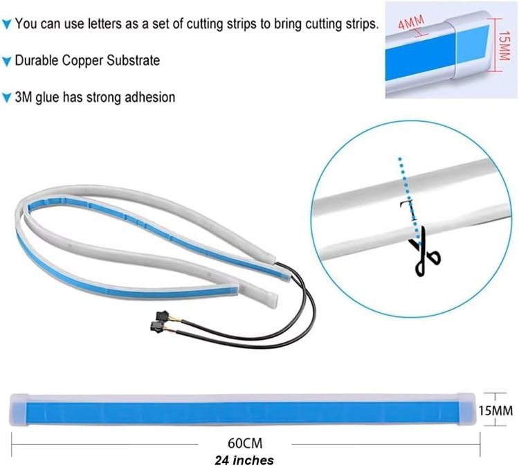 No. 8 - HOLDCY Car LED Strip Lights - 3