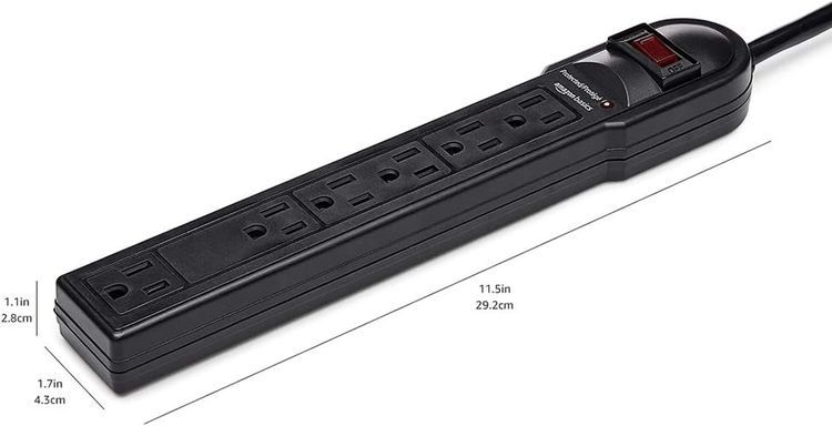 No. 4 - Amazon Basics Surge Protector Power Strip - 5