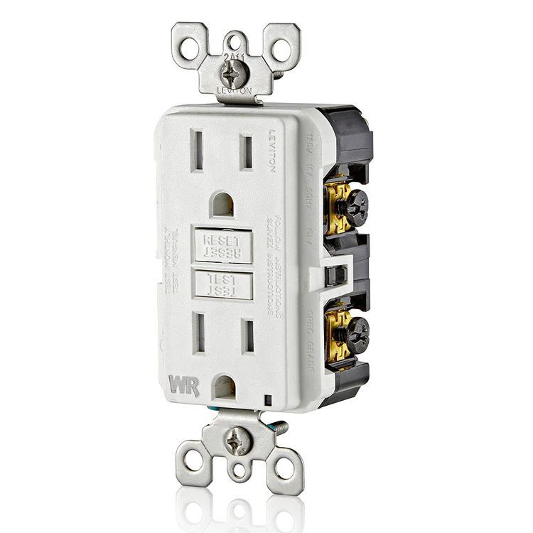 No. 10 - Leviton GFWT1-W Self-Test SmartlockPro Slim GFCI Weather-Resistant and Tamper-Resistant Receptacle - 2