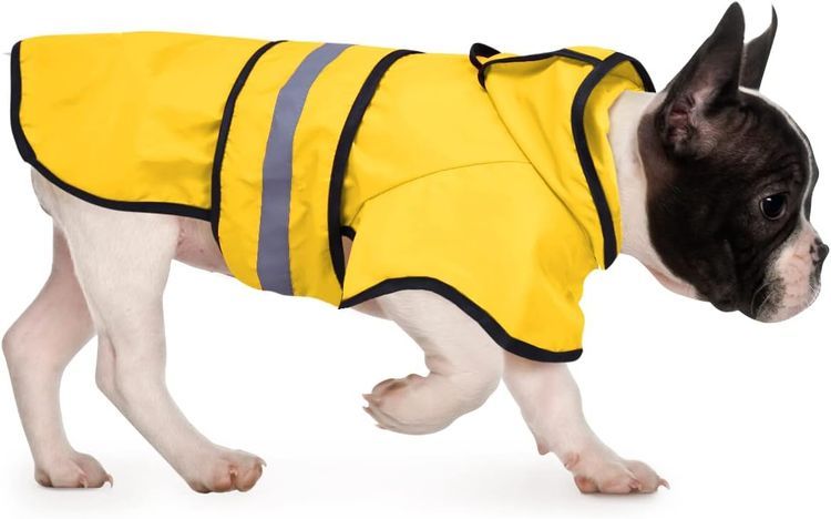 No. 1 - HDE Dog Raincoat Hooded Slicker Poncho - 1