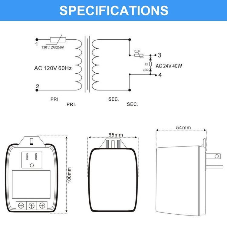 No. 7 - Hotop 24VAC Transformer - 4