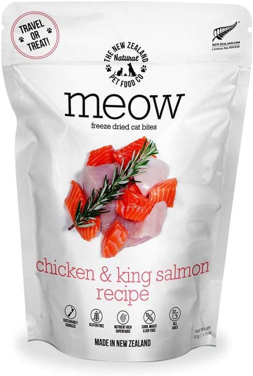 No. 7 - The New Zealand Natural Pet Food Co. Meow Chicken & King Salmon Freeze Dried Raw Cat Food - 1