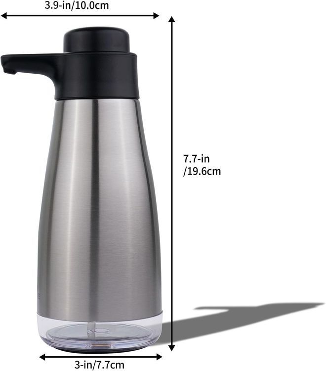 No. 8 - AIKE 15ounce Stainless Steel Liquid Soap Dispenser - 5