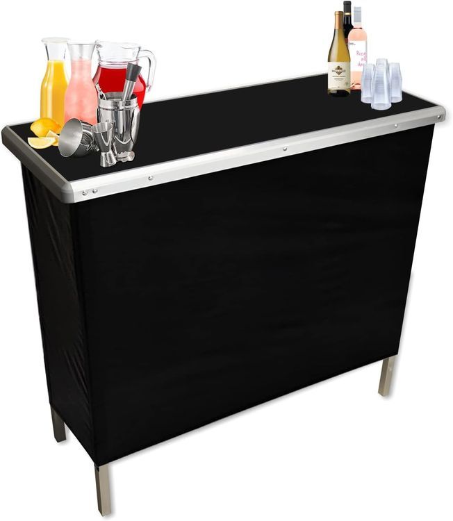 No. 2 - Black Folding Portable Party Bar - 1