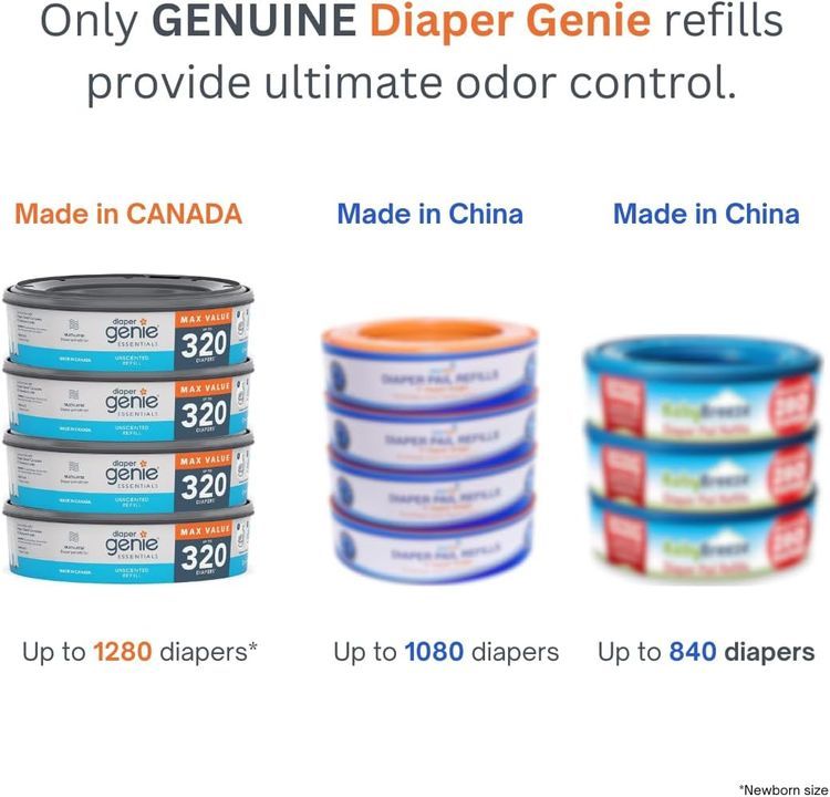 No. 2 - Diaper Genie Essentials Round Refill 4-Pack - 2