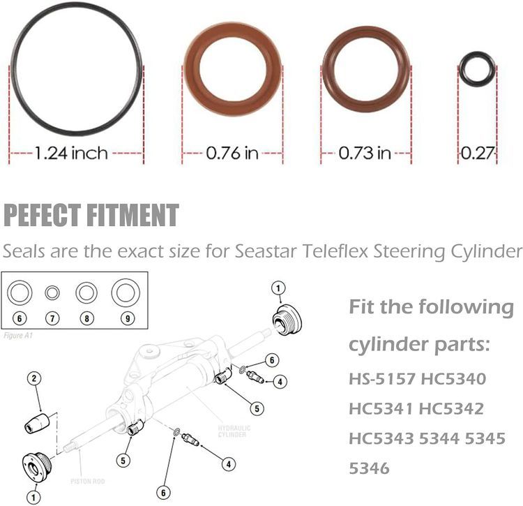 No. 2 - Yoursme Power Steering Power Cylinder Kit - 2