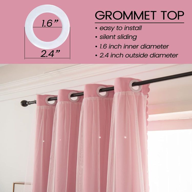 No. 4 - LUGOTAL Girls Curtains - 3