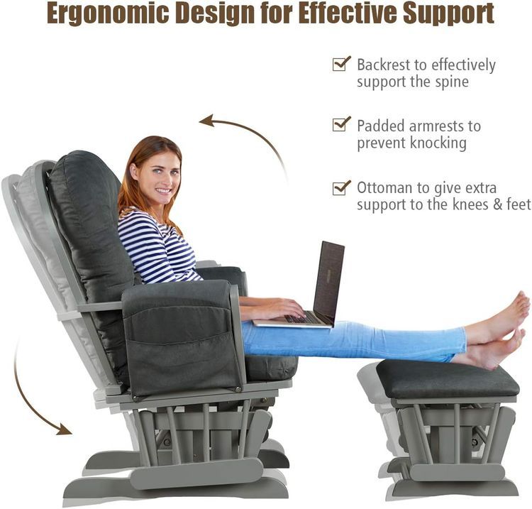 No. 7 - Costzon Nursery Glider and Ottoman - 2