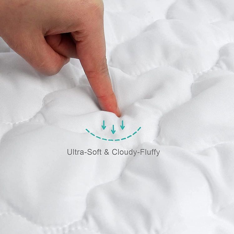 No. 1 - Crib Mattress Protector Waterproof & Noiseless Crib Mattress Pad Cover - 2