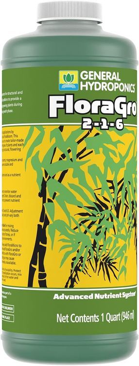 No. 1 - General Hydroponics FloraGro 2-1-6 - 5