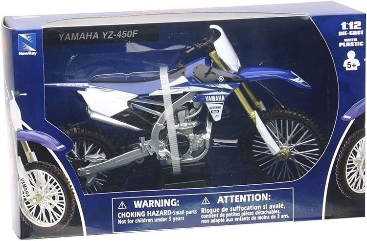 No. 9 - New-Ray Motorcycle Yamaha YZF 450 2017 Miniature Scale 1/12 - 2