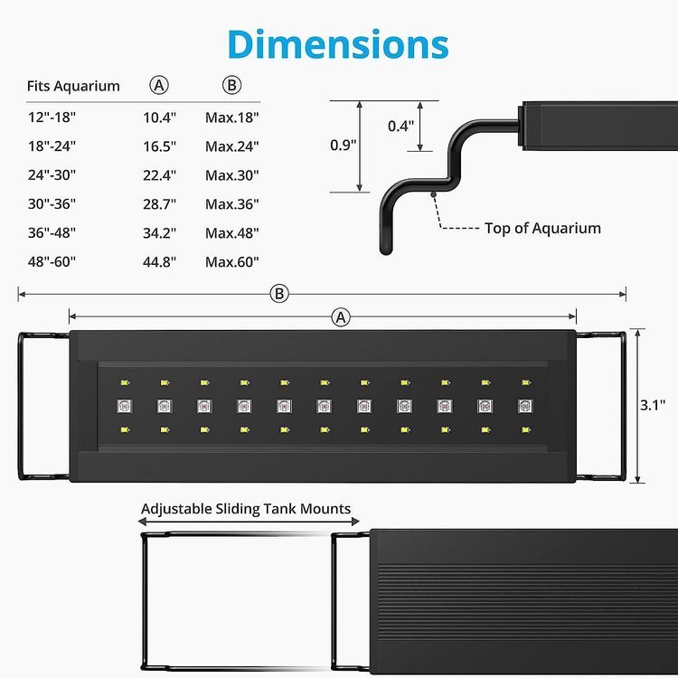 No. 5 - NICREW C10 24/7 LED Aquarium Light - 5