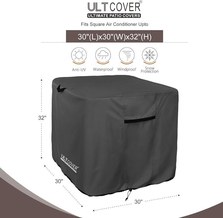 No. 6 - ULTCOVER Waterproof Square Air Conditioner Cover - 2