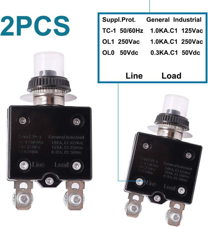 No. 2 - MXUTEUK Thermal Circuit Breaker - 3