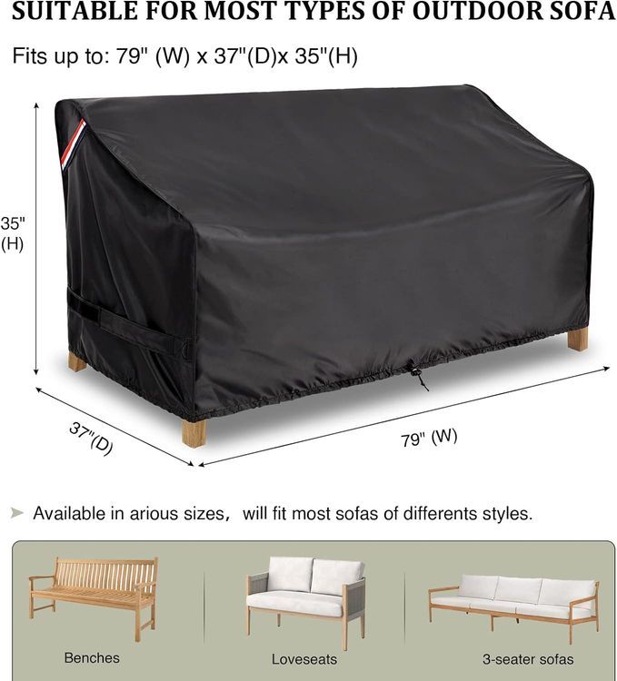 No. 5 - KylinLucky Outdoor Furniture Covers Waterproof - 2