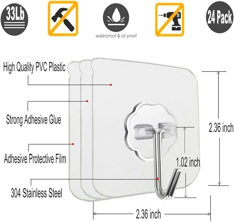 No. 6 - Jwxstore Robe & Towel Hooks - 2