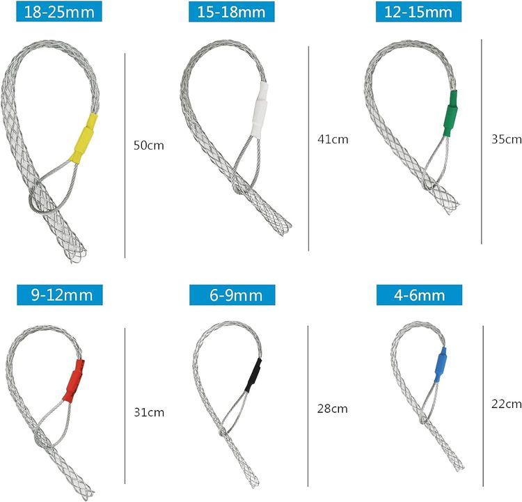 No. 4 - CABLELAYING 4-6MM Cable Pulling Socks Mesh Cable Puller Socks Net Cable Wire Pulling Socks - 2