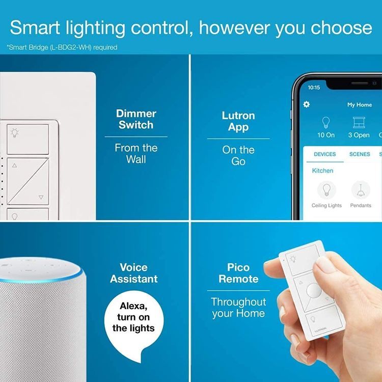 No. 10 - Lutron Caseta Smart Lighting Dimmer Switch - 4