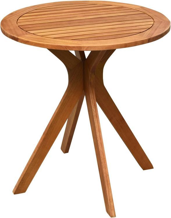 No. 6 - Tangkula Teak Patio Bistro Table - 1