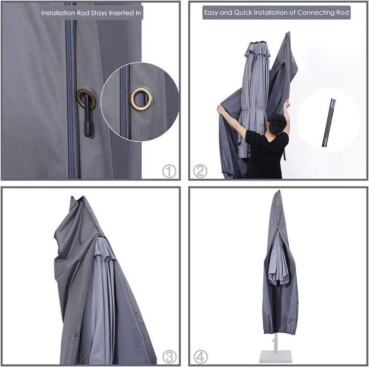 No. 4 - SUPERJARE Patio Umbrella Cover - 5