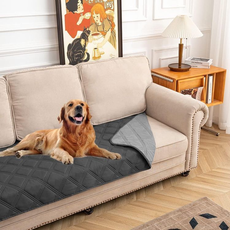 No. 3 - SUNNYTEX Waterproof & Reversible Dog Bed Cover - 1