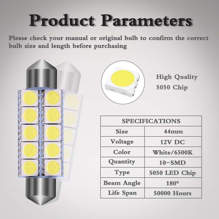 No. 8 - YINTATECH Automotive Under Hood Light Bulbs - 2